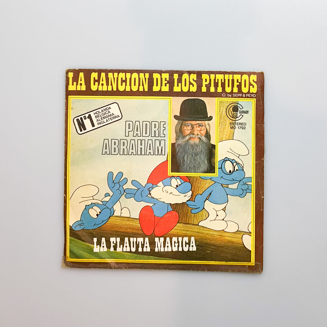 SINGLE. Padre Abraham. La Canción De Los Pitufos / La Flauta Mágica