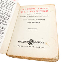 Load image into Gallery viewer, Las Mejores Páginas de la Lengua Española Antología de Prosistas Siglos X al XX, Jose Bergua
