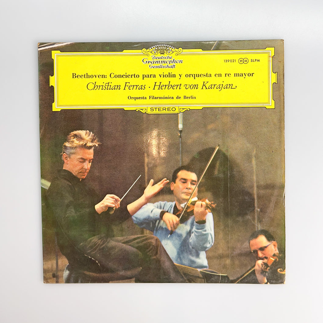 LP. Beethoven. Concierto Para Violín y Orquesta En Re Mayor