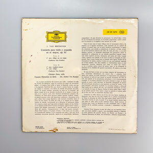 LP. Beethoven. Concierto Para Violín y Orquesta En Re Mayor