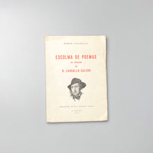 画像をギャラリービューアに読み込む, Escolma de poemas ao cuidado de R. Carballo Calero. Ramón Cabanillas
