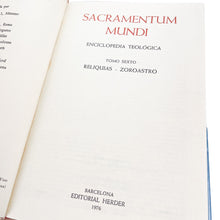 이미지를 갤러리 뷰어에 로드 , Enciclopedia Teológica 6, Sacramentun Mundi
