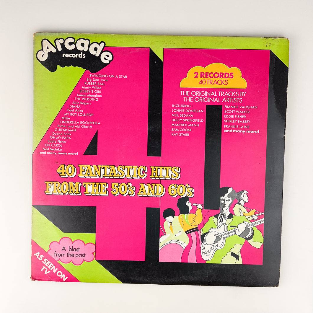 LP. Varios. 40 Fantastic Hits From The 50's And 60's