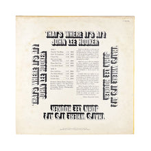 画像をギャラリービューアに読み込む, LP. John Lee Hooker. That's Where It's At!
