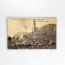 이미지를 갤러리 뷰어에 로드 , Postal Messina dopo il terremoto del 28 diciembre 1908, Via Solferino - Rovine 631
