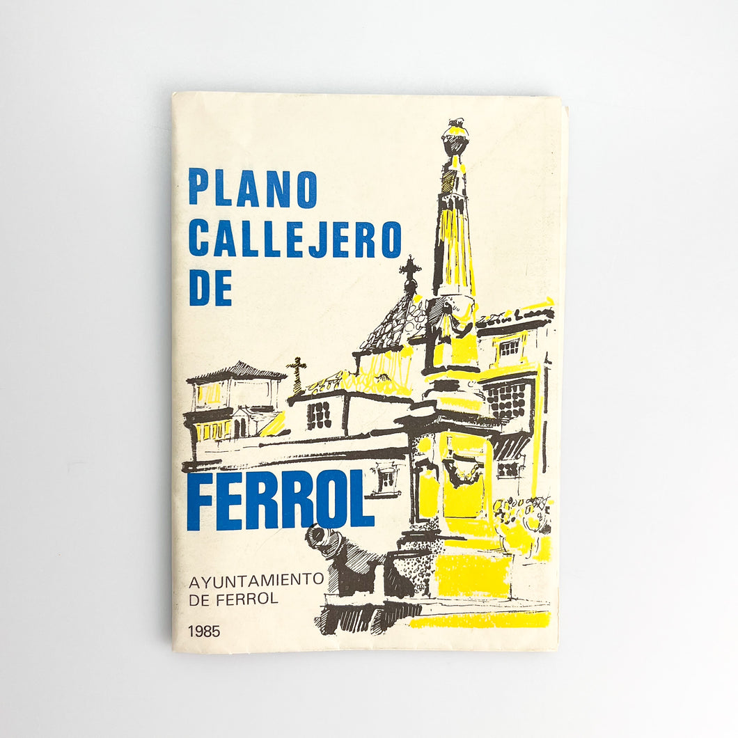 Plano Callejero de Ferrol, Ayuntamiento de Ferrol 1985