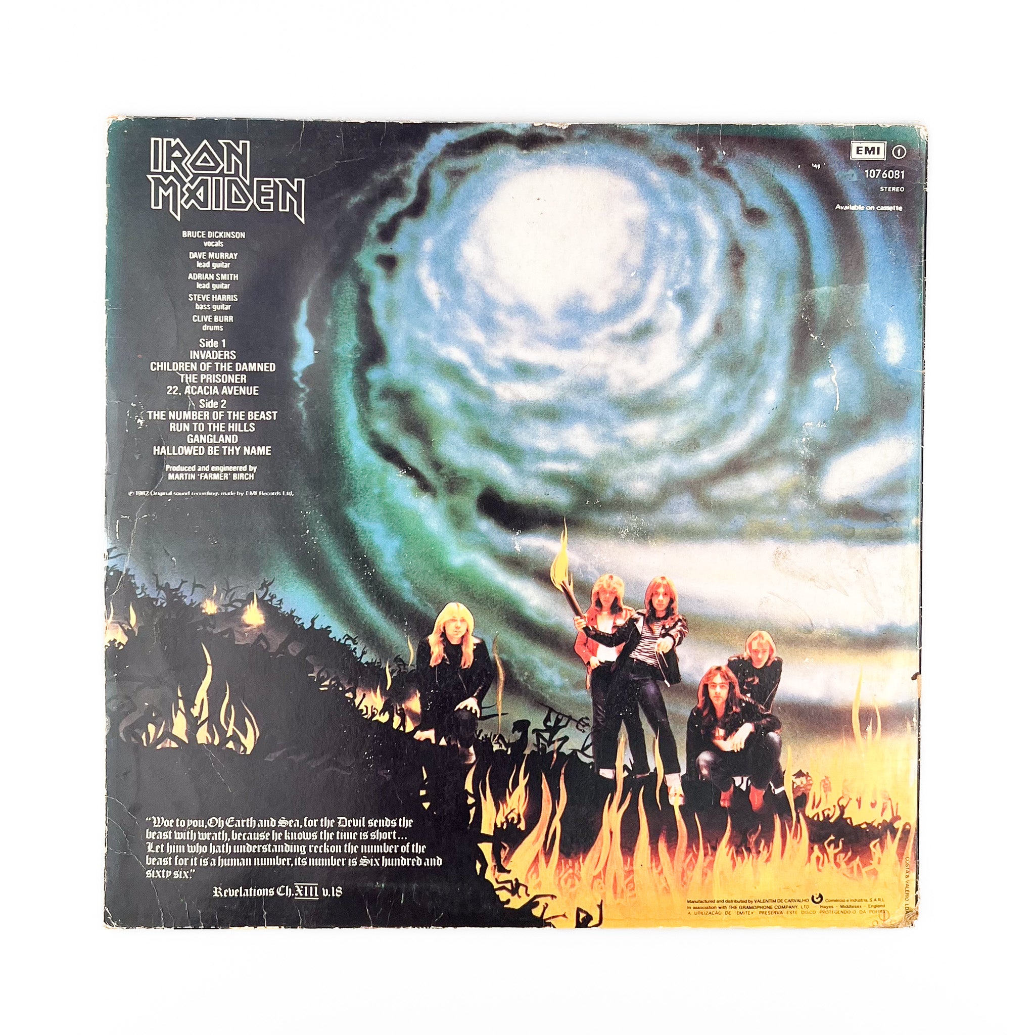 LP. Iron Maiden. The Number Of The Beast – falsotecho