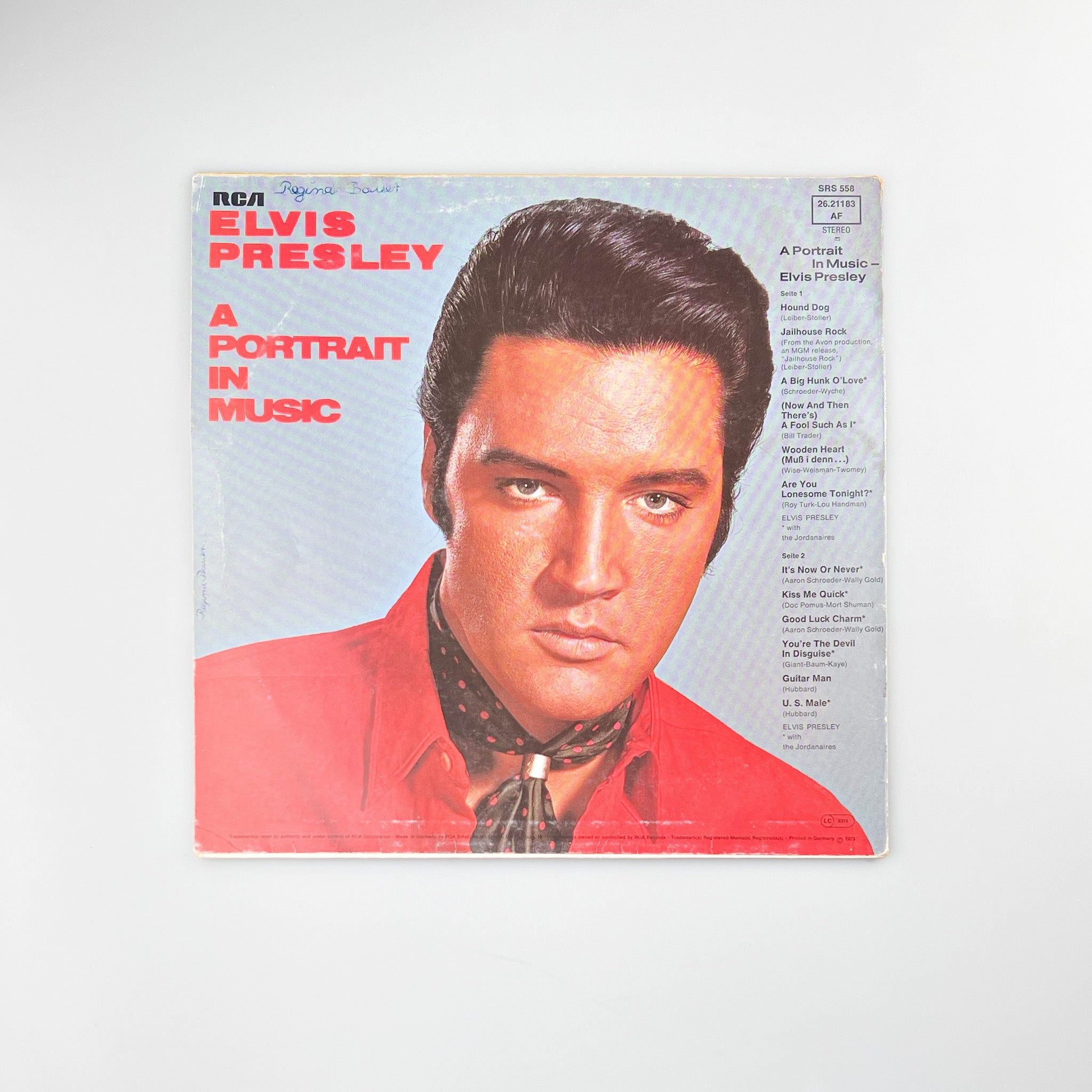 LP. Elvis Presley‎. A Portrait In Music – falsotecho