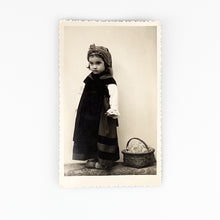 Load image into Gallery viewer, Niña vestida de gallega con cesta, Bernardino Gonzalez

