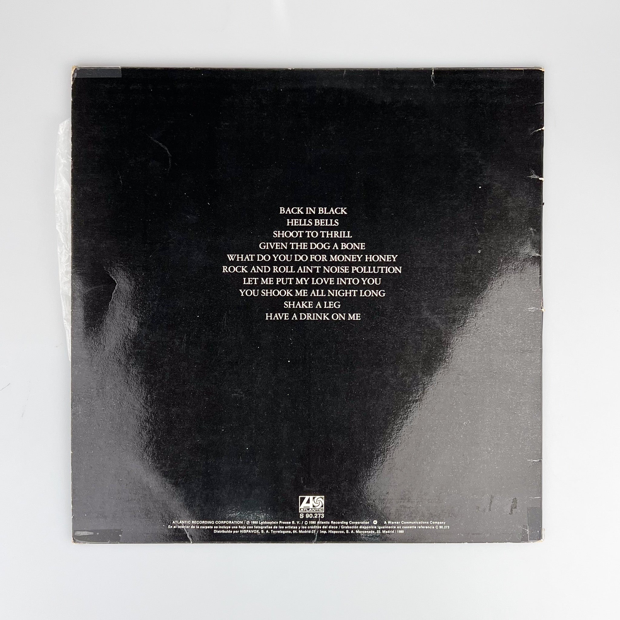 LP. AC/DC. Back In Black – falsotecho
