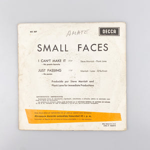 SINGLE. Small Faces. I Can't Make It / Just Passing. (VG/G+)