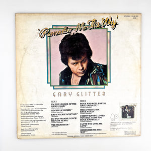 LP. Gary Glitter. Remember Me This Way