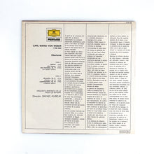 画像をギャラリービューアに読み込む, LP. Carl Maria Von Weber, Rafael Kubelik, Symphonie-Orchester Des Bayerischen Rundfunks. Oberturas
