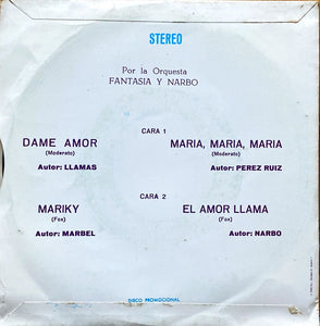 EP. Antonio Latorre Y Su Orquesta. Dame Amor +3 (NM-/VG+)