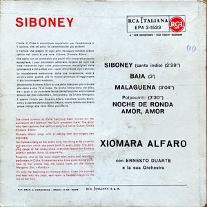 EP. Xiomara Alfaro. Siboney. (VG+/VG)