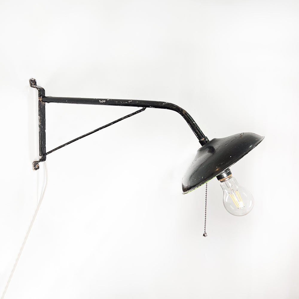 Industrial style wall lamp or street lamp, 1950's 