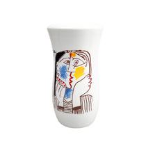 画像をギャラリービューアに読み込む, Jarrón de porcelana Tognana dibujo de Picasso, 1980's
