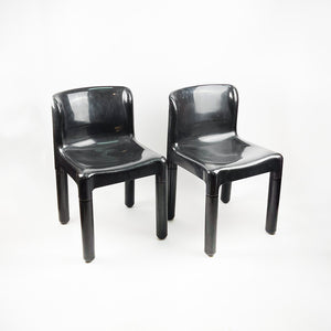 Pair of chairs 4875 designed by Carlo Bartoli for Kartell, 1974. 