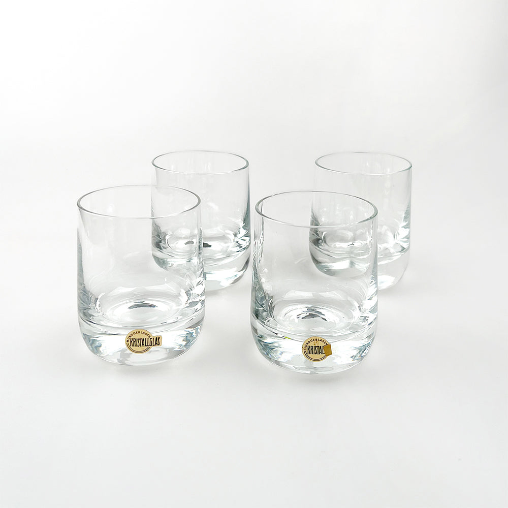 Set of four Mundgeblasen glasses, 1970s 