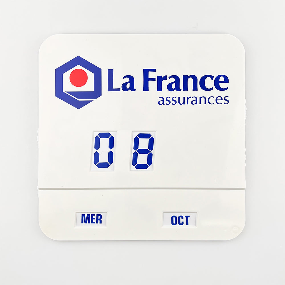 Calendrier perpétuel publicitaire La France, années 1980