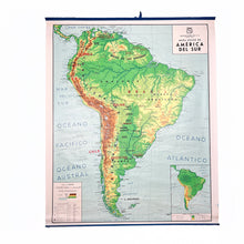 Charger l&#39;image dans la galerie, Mapa Físico y Político de América del sur Dalmau Carles Pla, 1972.
