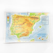 Load image into Gallery viewer, Mapa Físico y Político de España Vicens Vives, 1984.
