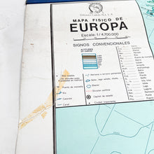 Load image into Gallery viewer, Mapa Físico y Político de Europa Dalmau Carles Pla, 1977.
