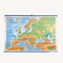 이미지를 갤러리 뷰어에 로드 , Mapa Físico de Europa Editorial Teide, 1977
