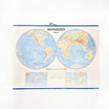 Load image into Gallery viewer, Mapa Físico y Político Mapamundi, Edigol, 1976.
