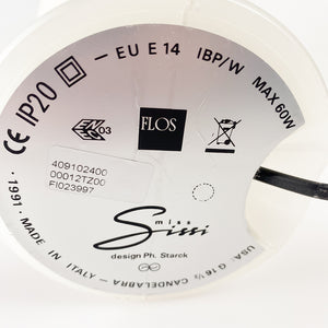 Flos를 위해 Philippe Starck이 디자인한 Miss Sissi 램프, 1991년.