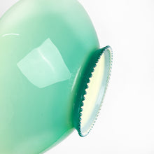 Cargar imagen en el visor de la galería, Lámpara de techo de cristal opalina, 1970's
