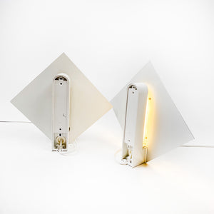 Pair of sconces Plaza model made by Lumiance, 1980's