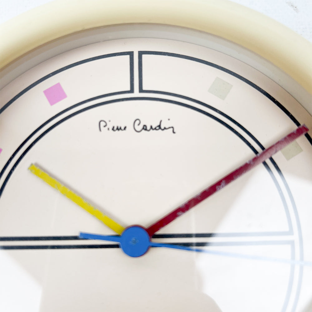 Pierre Cardin wall clock, 1980s – falsotecho
