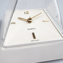 Load image into Gallery viewer, Table clock designed by Hidekatsu Nomizu, 1989. 
