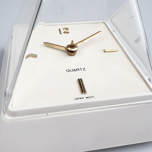 Table clock designed by Hidekatsu Nomizu, 1989. 