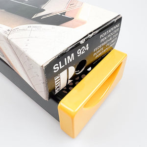 Support de bureau Slim 924 jaune conçu par Barbieri et Marianelli pour Rexite.