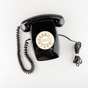 Black Heraldo Wall Telephone, 1970's 