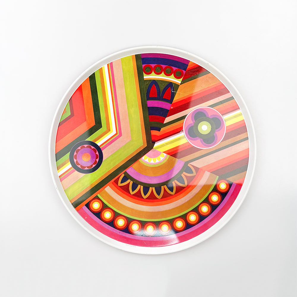 Pop art metal tray, 1970s 