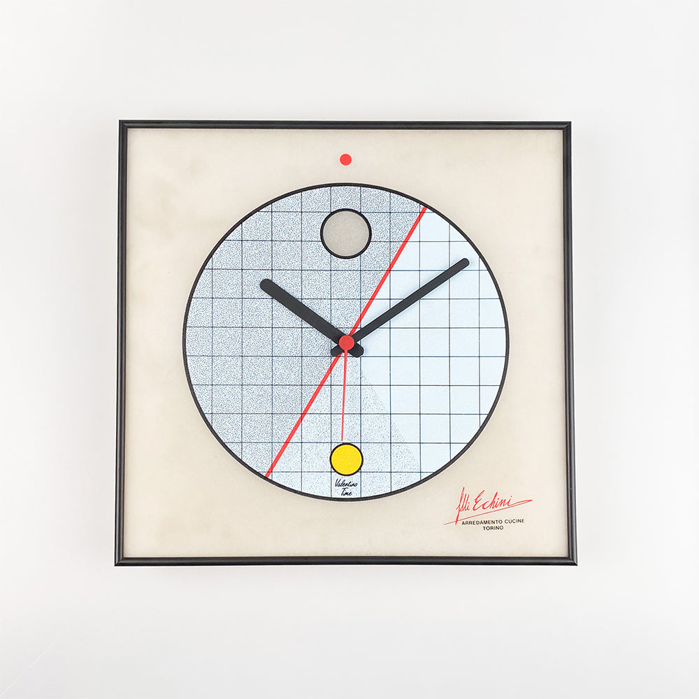 Reloj de pared Valentino Time, 1980's