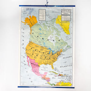 Carte physique et politique de l'Amérique Vicens-Vives, 1977.