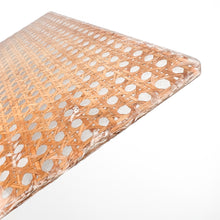 Load image into Gallery viewer, Viennese straw and methacrylate tray, 1980s
