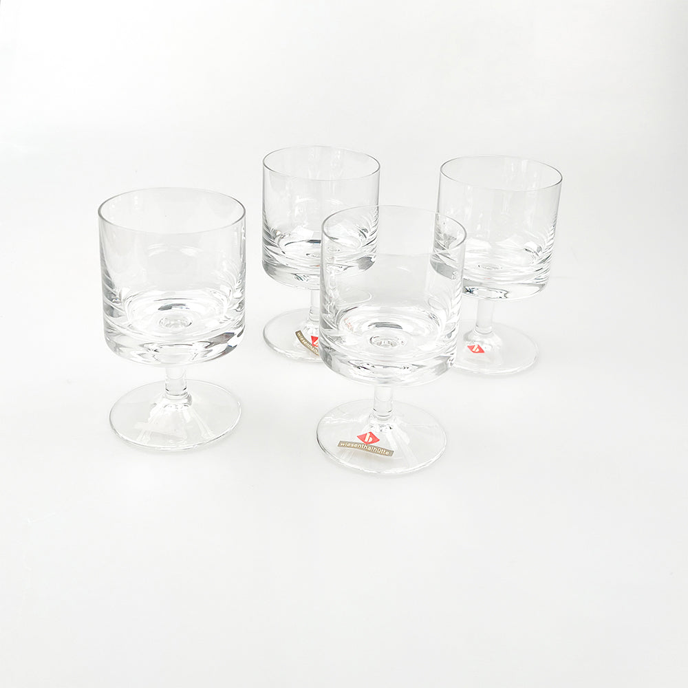 ヴィーゼンタールヒュッテのグラス4個セット、1970年代 