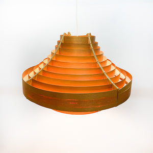 Lámpara de techo madera de pino estilo Hans Agne Jakobsson, 1970's