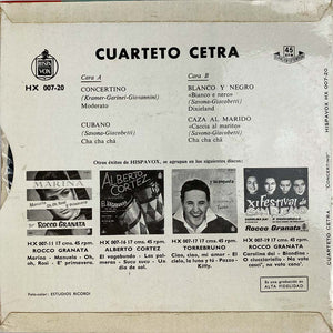 EP. Cuarteto Cetra. Concertino. (NM-/NM-)