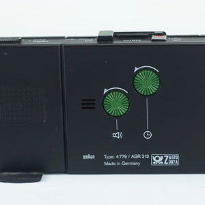 Radio Despertador Braun ABR 313 sl diseño de Dietrich Lubs, 1990.