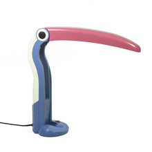 Load image into Gallery viewer, Toucan desk lamp, Tungslite, H.T. Huang 1980s Blue/Pink
