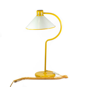 Fase vintage yellow and white Table Lamp, 1980s