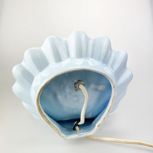 Lámpara de Concha de cerámica, 1970's
