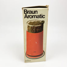 Cargar imagen en el visor de la galería, Molinillo Braun KSM2 diseño de Hartwig Kahlcke en 1979. Rojo en caja. - falsotecho
