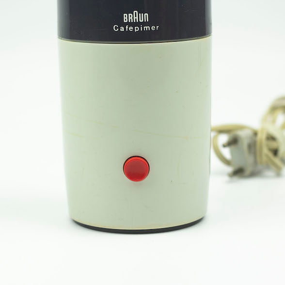 Braun Aromatic CR1 Cafemaster White-Black, Reinhold Weiss 1967. Coffee  Grinder. – falsotecho